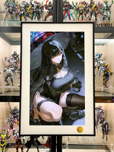 【週邊】星空工作室－蔚藍檔案 黑衣莉音 裝飾畫2