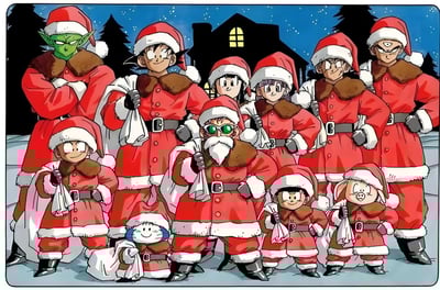 【七龍珠】時光機模玩-聖誕 龜仙人 克林6