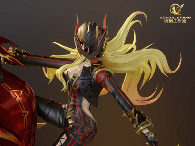 【原神】海鷗工作室 SEAGULL STUDIO－原神場景雕像系列 火神 瑪薇卡9