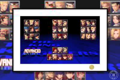 【週邊】H2工作室-拳皇97 八神庵草薙京神樂千鶴大蛇紅丸不知火舞KOF97裝飾畫1