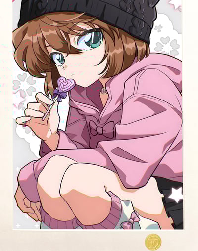 【週邊】H2工作室－名偵探柯南 灰原哀 裝飾畫4