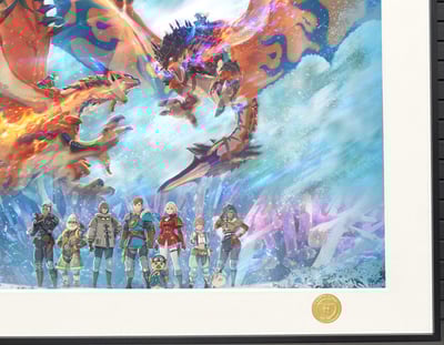 【週邊】H2工作室－魔物獵人物語3 命運雙龍 艾蓮娜 裝飾畫4