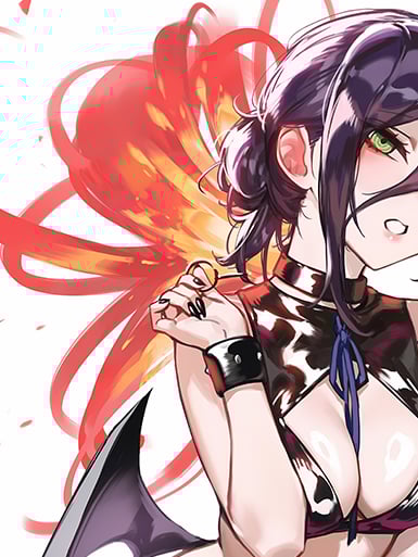 【週邊】巴洛克-小惡魔蕾塞 電鋸人鏈鋸人瑪奇瑪電次Reze波姆Bomb炸彈惡魔動漫裝飾畫 冰箱貼3