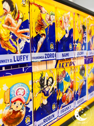 【週邊】星空工作室-海賊王湖人聯動冰箱貼創意畫2