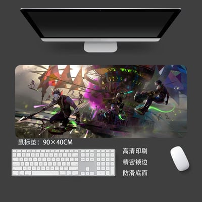 【週邊】千鳥社-英雄聯盟雙城之戰jinx金克絲艾克裝飾畫滑鼠墊6