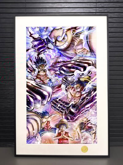 【週邊】H2工作室-蒙奇D路飛 海賊王尼卡太陽神四檔五檔路飛動漫裝飾畫4