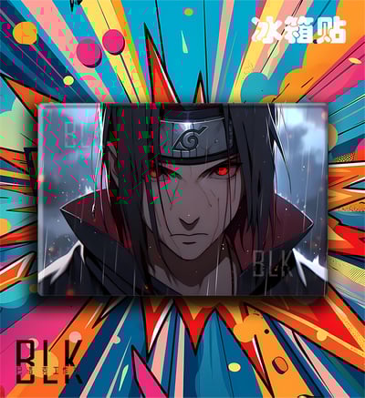 【週邊】巴洛克－火影忍者 雨夜鼬 裝飾畫&冰箱貼5