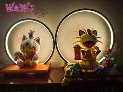 【寶可夢】WAWA studio-招財系列 皮卡丘變裝招財貓4