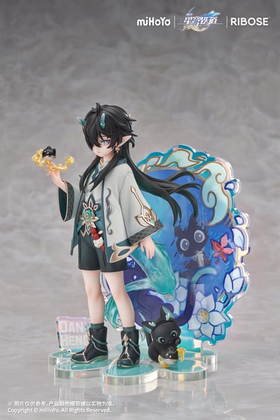 【正版授權】RIBOSE-RISE UP+系列 崩壞：星穹鐵道 小不點貓貓系列手辦 丹恆飲月 Ver.15