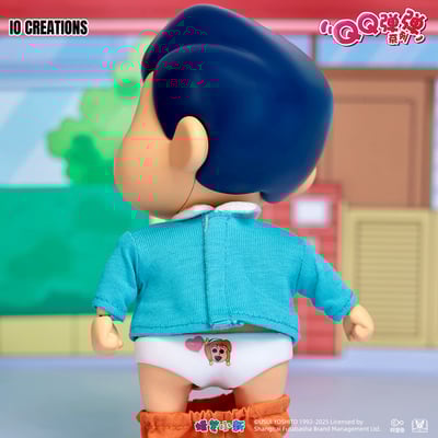 【正版授權】IO CREATIONS-蠟筆小新 QQ彈彈系列 風間 軟膠可動玩偶6