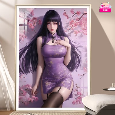 【週邊】阿喵畫社-旗袍 日向雛田4