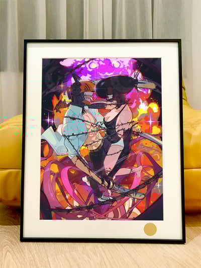 【週邊】星空工作室－鏈鋸人 bomb love 裝飾畫1