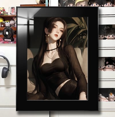 【週邊】阿喵畫社－墨紗韻 女帝 裝飾畫1