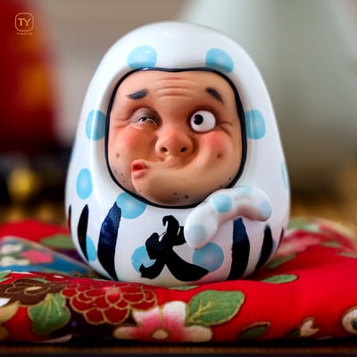 【原創授權】田也工作室-祈福達摩蛋（海外現貨）8