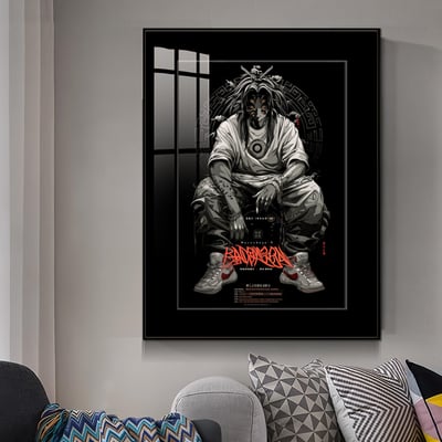 【週邊】橘子工作室－鬼滅之刃 黑死牟 藝術海報 裝飾畫2