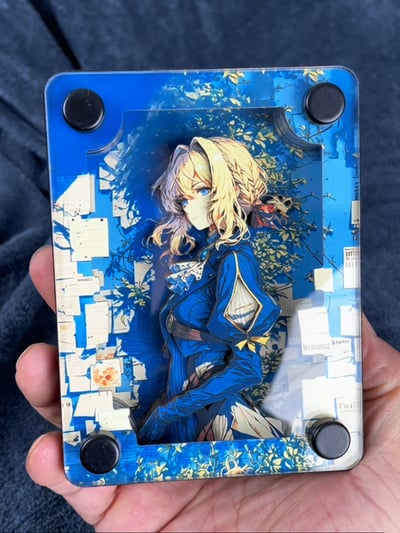 【週邊】千鳥社-紫羅蘭永恆花園薇爾莉特伊芙加登立體卡磚擺台裝飾畫8