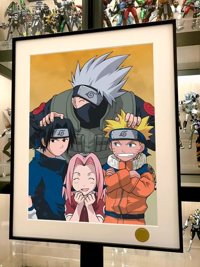 【週邊】星空工作室－火影忍者 卡卡西班 第七班 裝飾畫2