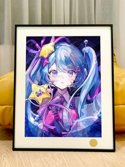 【週邊】星空工作室-炫彩初音 初音未來Miku公主殿下歌姬動漫二次元裝飾畫1