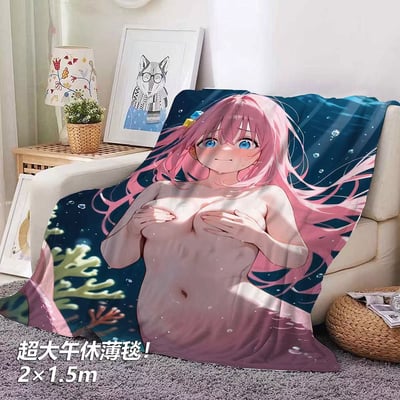 【週邊】千鳥社-波奇醬美人魚孤獨搖滾後藤一里午睡毯地毯裝飾畫2