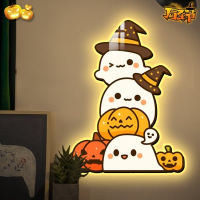 【週邊】阿喵畫社-萬聖節小鬼燈帶畫4