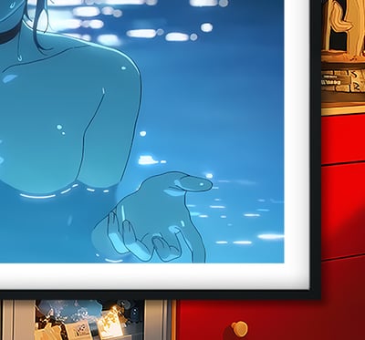 【週邊】巴洛克－鏈鋸人 水之蕾塞 裝飾畫 & 冰箱貼4