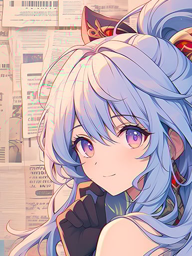 【週邊】巴洛克－原神 甘雨 裝飾畫&冰箱貼2