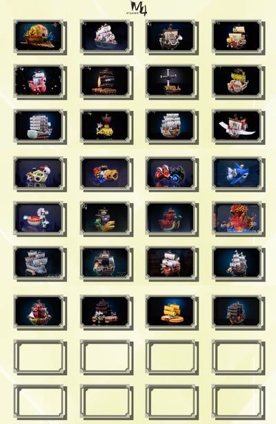 【海賊王】M4工作室-全員船系列 第二十八彈 長風格拉瑪號4