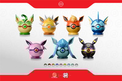 【寶可夢】羽 x HZ-伊布精靈球系列 第八彈 冰伊布精靈球3