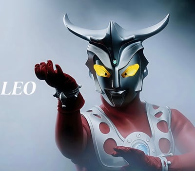 【週邊】H2工作室-雷歐奧特曼 鳳源真夏龍昭和奧特曼裝飾畫4