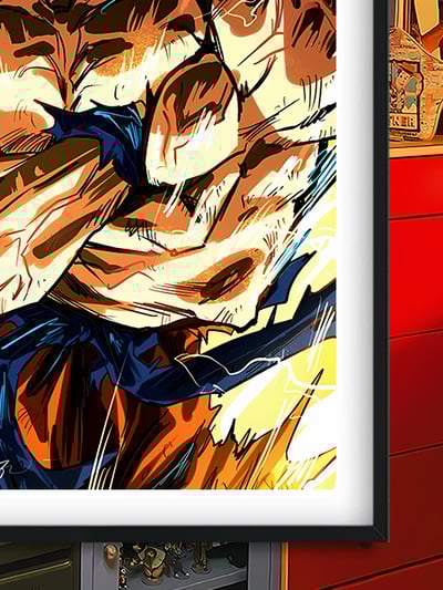 【週邊】巴洛克－七龍珠 超賽悟空 裝飾畫&冰箱貼3