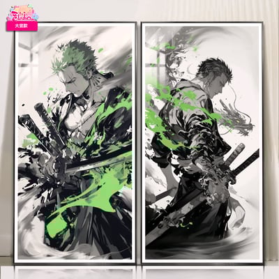 【週邊】阿喵畫社-雙影墨龍 索隆組合1