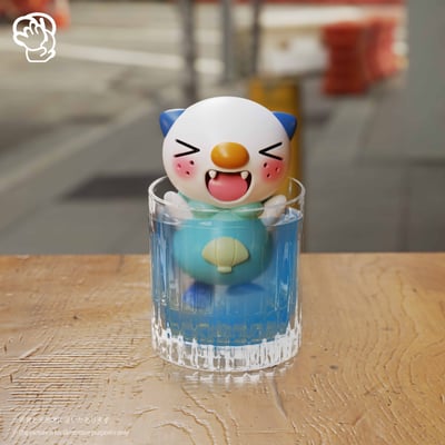 【寶可夢】萌玩屋-夏日飲品系列 水水獺1