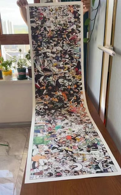 【週邊】田哥繪-死神境界bleach全人物全家福復刻微噴畫6