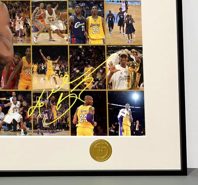 【週邊】H2工作室-NBA科比布萊恩黑曼巴湖人隊裝飾畫4