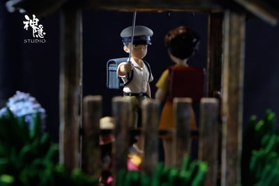 【宮崎駿】神隱工作室－剪影瞬間系列 龍貓雨幕裡的溫柔6