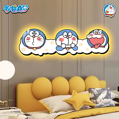 【週邊】阿喵畫社-哆啦A夢床頭燈帶畫3