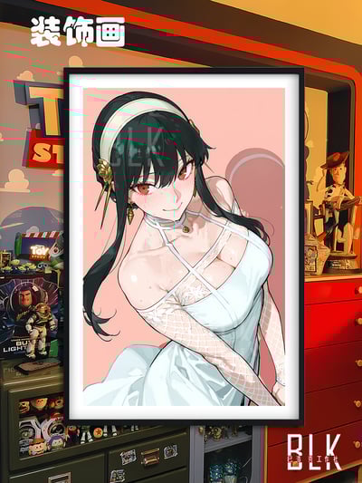 【週邊】巴洛克－羞澀約兒 裝飾畫 & 冰箱貼1