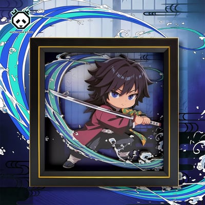 【週邊】凹凸Panda工作室－鬼滅之刃 無限城篇 富岡義勇 手工紙藝立體掛畫1