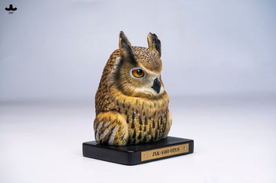 【正版授權】JXK－Statue Aura 長耳鴞頭雕10