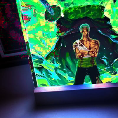 【週邊】阿喵畫社-來時的路 索隆發光卡磚3