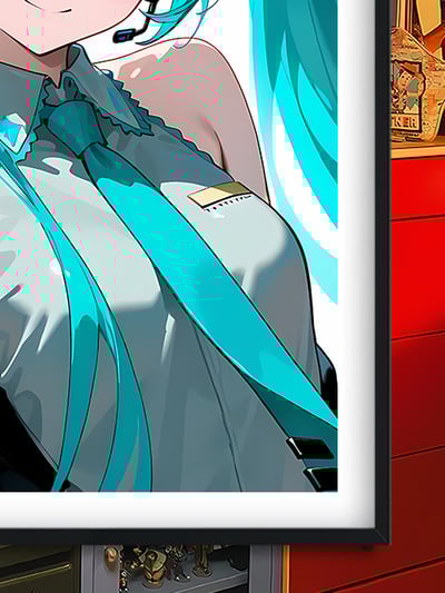 【週邊】巴洛克－初音未來 微笑初音 裝飾畫&冰箱貼3