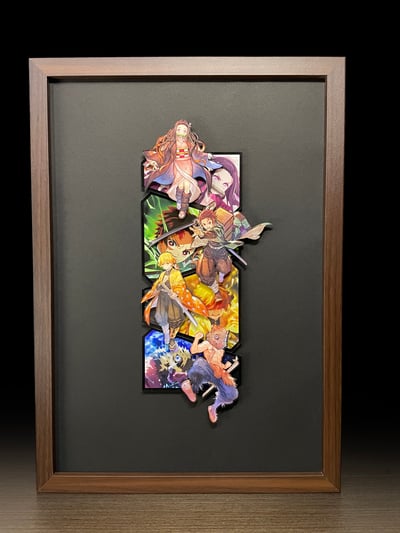 【週邊】萌萌匠-鬼滅之刃 四人組冰箱貼1