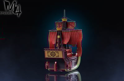 【海賊王】M4工作室-全員船系列 第十九彈 女帝海賊船 九蛇海賊船2