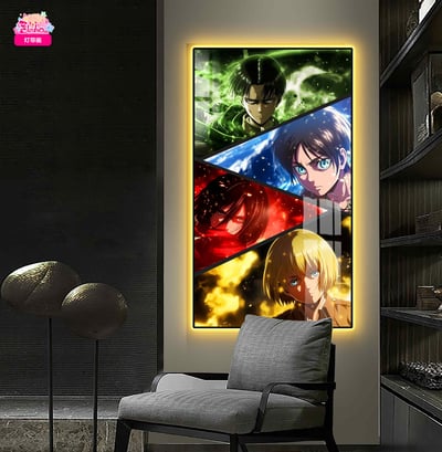 【週邊】阿喵畫社-進擊的巨人燈帶畫3