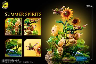 【寶可夢】月影殿-自然系列 伊布 第五彈 伊布皮卡丘場景2