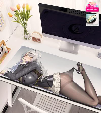 【週邊】阿喵畫社－黑絲儀玄 躺姿大橫款3