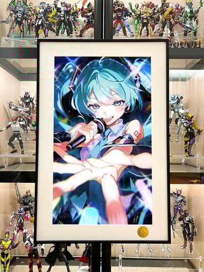 【週邊】星空工作室－初音未來 麥克風初音 裝飾畫2