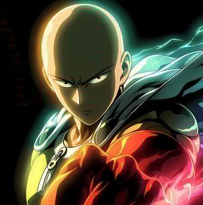 【週邊】H2工作室-埼玉老師 一拳超人光頭大魔王裝飾畫4