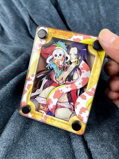 【週邊】萌萌匠-Onepiece海賊王女帝波雅漢庫克薩羅梅立體壓克力磚5