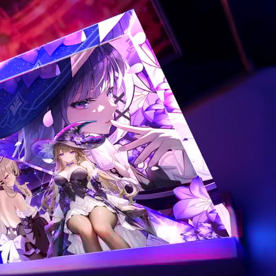 【週邊】阿喵畫社-破碎虛空 大黑塔發光透明卡磚4